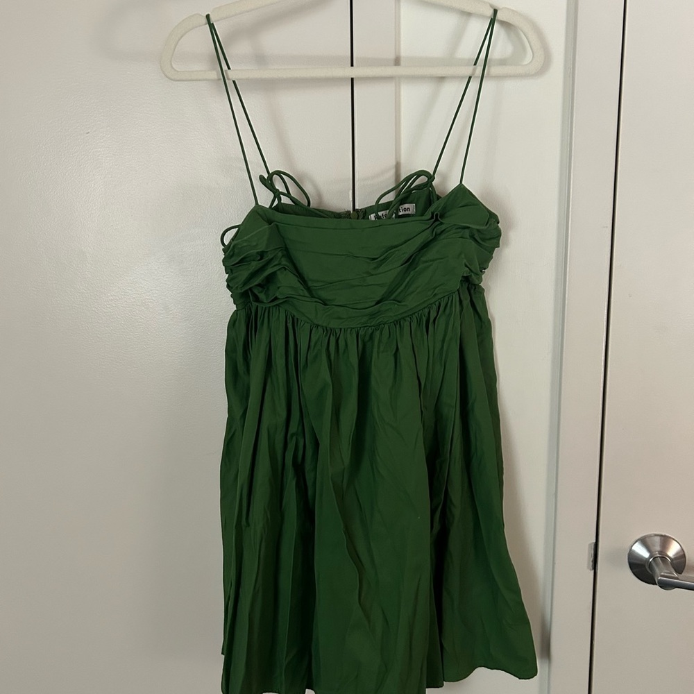Reformation green mini dress worn a handful of times size 6
